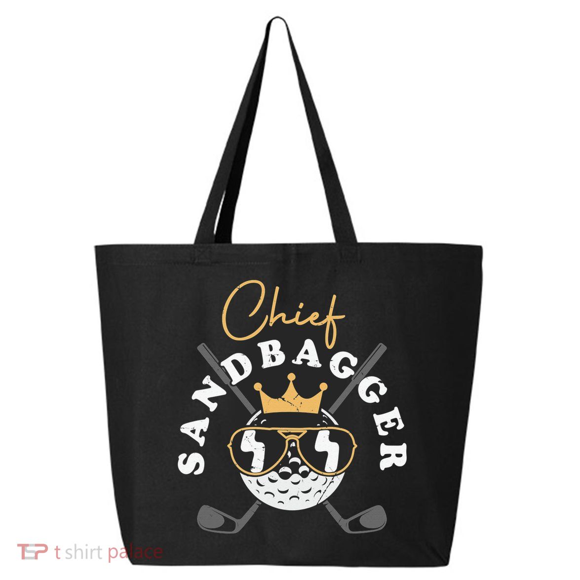 Chief Sandbagger Gift for Golf Meme BJJ Chess Sandbag 25L Jumbo Tote