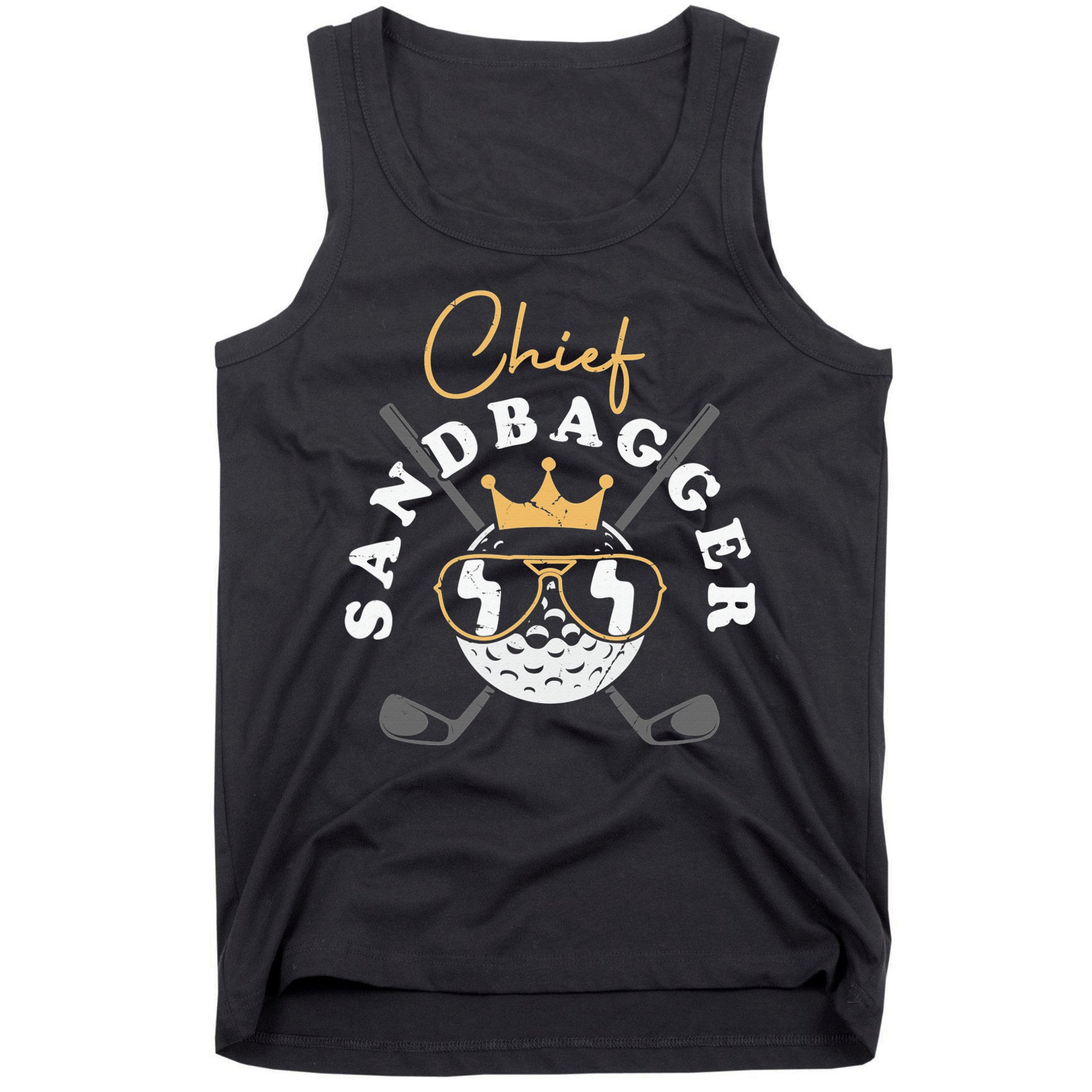 Chief Sandbagger Gift for Golf Meme BJJ Chess Sandbag Tank Top