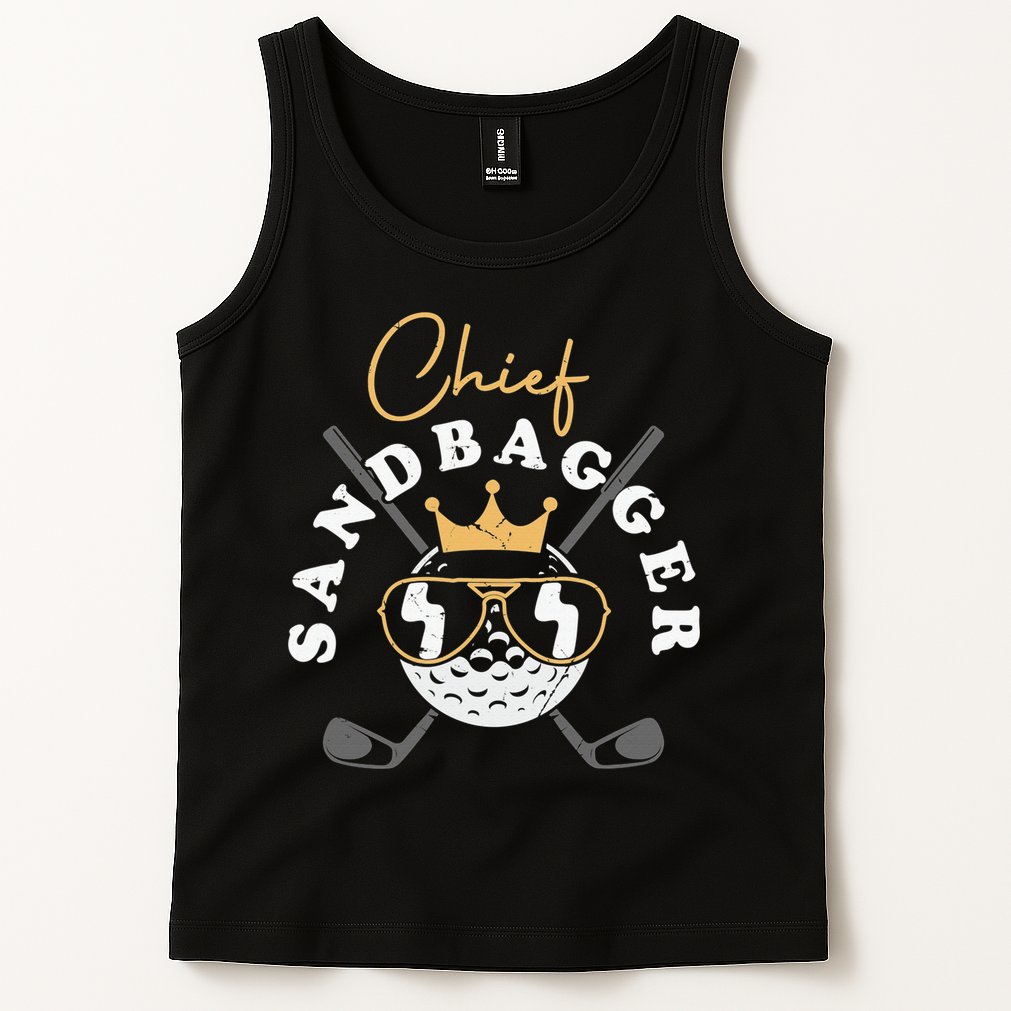 Chief Sandbagger Gift for Golf Meme BJJ Chess Sandbag Tank Top