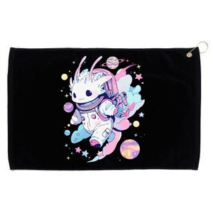 Cute Space Galaxy Axolotl Pastel Goth Aesthetic Nu Goth Grommeted Golf Towel