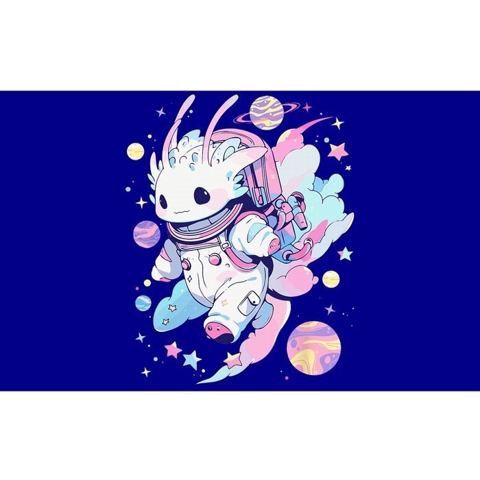 Cute Space Galaxy Axolotl Pastel Goth Aesthetic Nu Goth Bumper Sticker