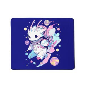 Cute Space Galaxy Axolotl Pastel Goth Aesthetic Nu Goth Mousepad