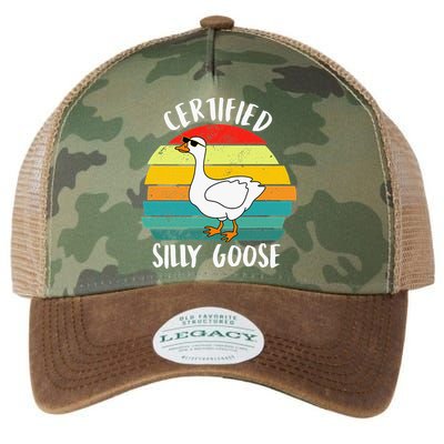 Certified Silly Goose Funny Goose Lover Farmer Farm Life Legacy Tie Dye Trucker Hat