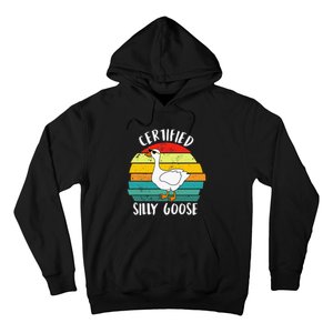 Certified Silly Goose Funny Goose Lover Farmer Farm Life Hoodie