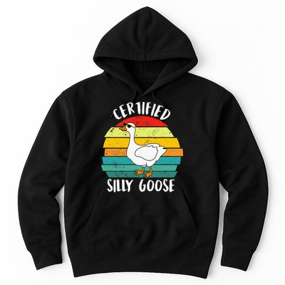 Certified Silly Goose Funny Goose Lover Farmer Farm Life Hoodie