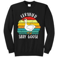 Certified Silly Goose Funny Goose Lover Farmer Farm Life Sweatshirt