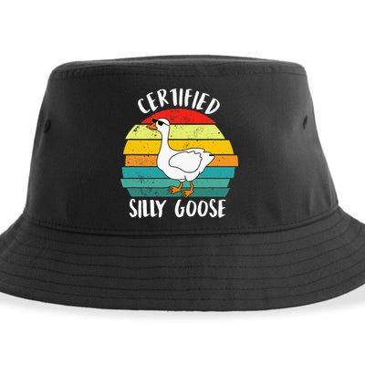 Certified Silly Goose Funny Goose Lover Farmer Farm Life Sustainable Bucket Hat