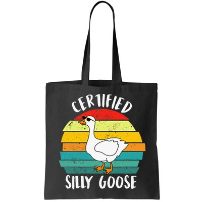 Certified Silly Goose Funny Goose Lover Farmer Farm Life Bag