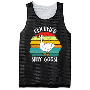 Certified Silly Goose Funny Goose Lover Farmer Farm Life Mesh Reversible Basketball Jersey Tank