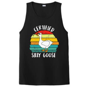 Certified Silly Goose Funny Goose Lover Farmer Farm Life PosiCharge Competitor Tank