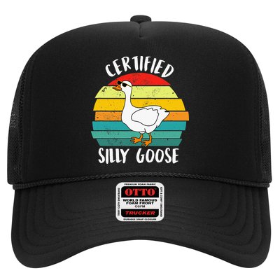 Certified Silly Goose Funny Goose Lover Farmer Farm Life Trucker Hat