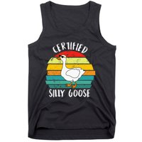 Certified Silly Goose Funny Goose Lover Farmer Farm Life Tank Top