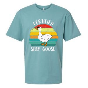 Certified Silly Goose Funny Goose Lover Farmer Farm Life Sueded Cloud Jersey T-Shirt