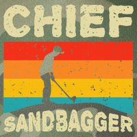Chief Sandbagger Golfer Player Golf Lover Legacy Tie Dye Trucker Hat