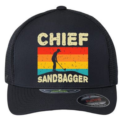 Chief Sandbagger Golfer Player Golf Lover Flexfit Unipanel Trucker Cap