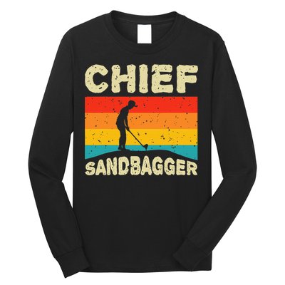 Chief Sandbagger Golfer Player Golf Lover Long Sleeve Shirt