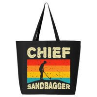 Chief Sandbagger Golfer Player Golf Lover 25L Jumbo Tote