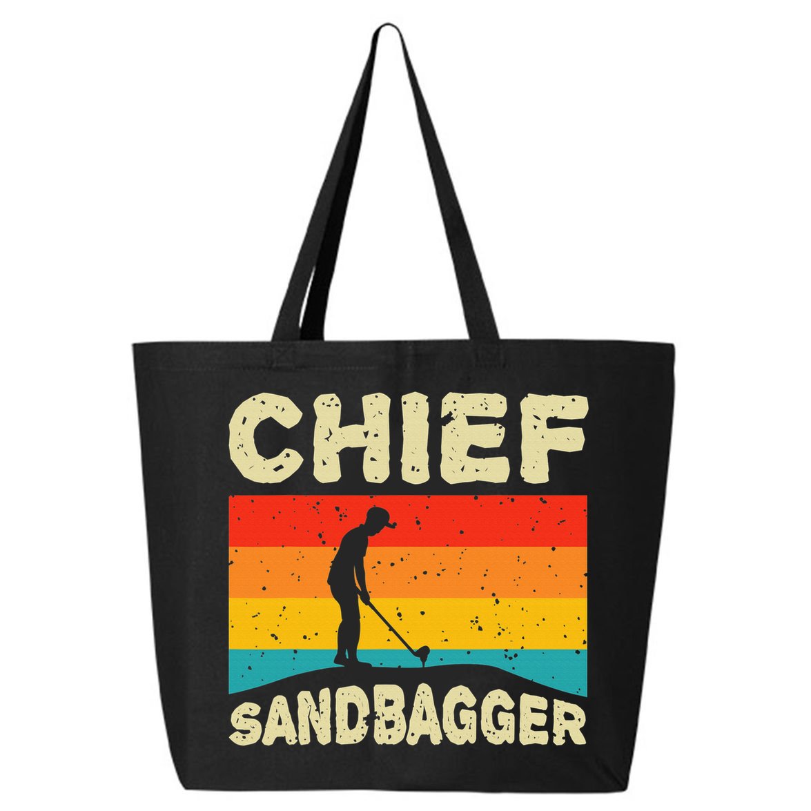 Chief Sandbagger Golfer Player Golf Lover 25L Jumbo Tote
