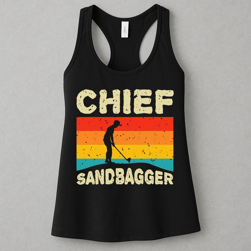 Chief Sandbagger Golfer Player Golf Lover Womens Tank Top