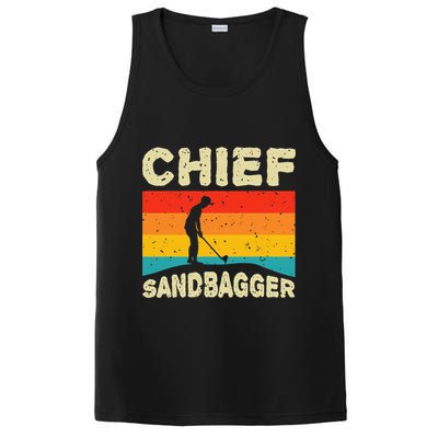 Chief Sandbagger Golfer Player Golf Lover PosiCharge Competitor Tank