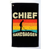 Chief Sandbagger Golfer Player Golf Lover Golf Towel