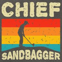 Chief Sandbagger Golfer Player Golf Lover Cotton Canvas Backpack