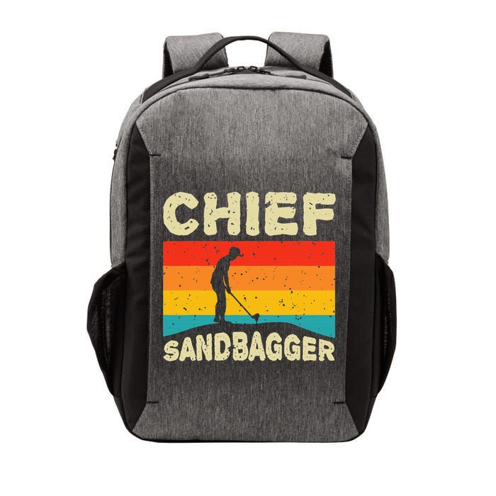 Chief Sandbagger Golfer Player Golf Lover Vector Backpack