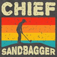 Chief Sandbagger Golfer Player Golf Lover Vector Backpack