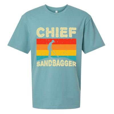 Chief Sandbagger Golfer Player Golf Lover Sueded Cloud Jersey T-Shirt