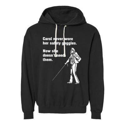 Carol Safety Goggles Funny Science T Chemistry Garment-Dyed Fleece Hoodie