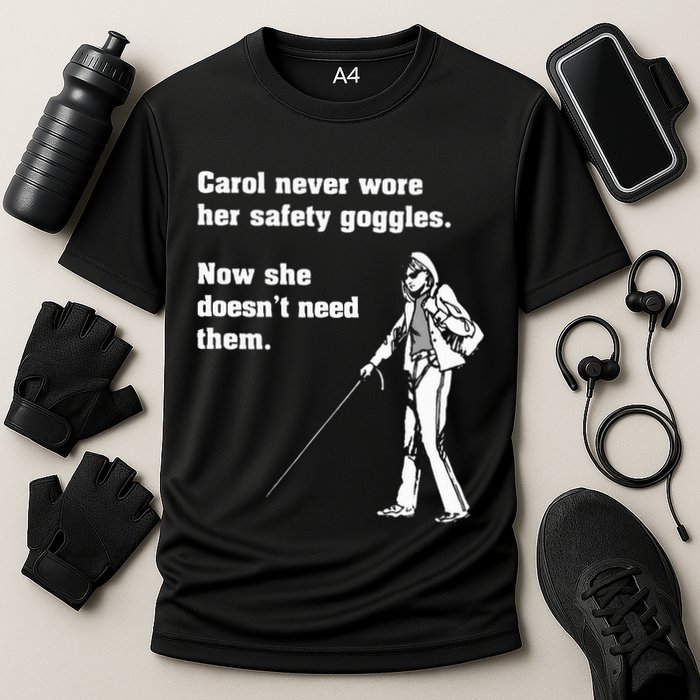 Carol Safety Goggles Funny Science T Chemistry Cooling Performance Crew T-Shirt