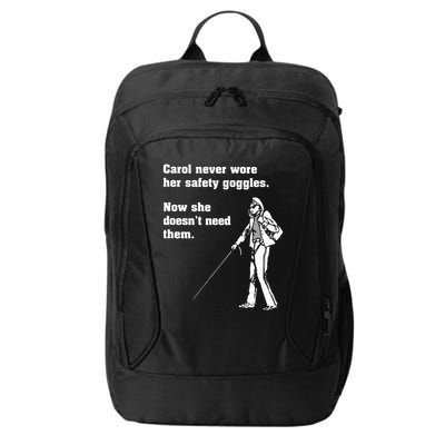Carol Safety Goggles Funny Science T Chemistry City Backpack