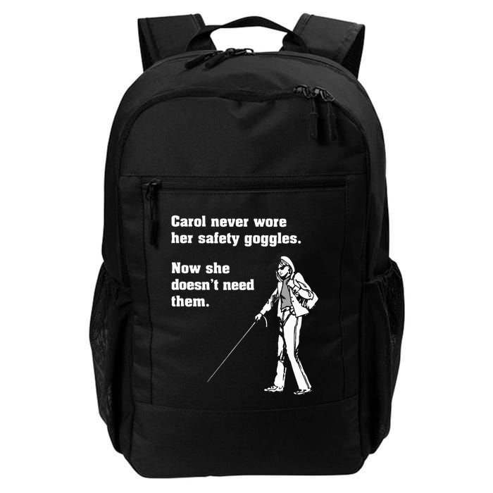 Carol Safety Goggles Funny Science T Chemistry Backpack