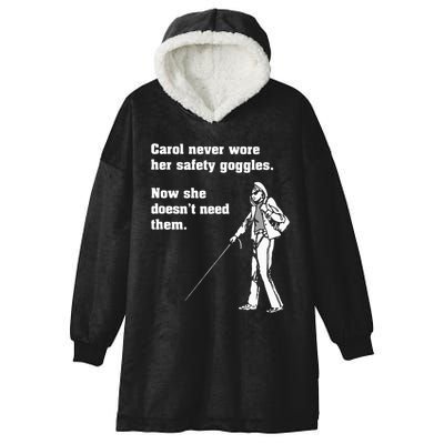 Carol Safety Goggles Funny Science T Chemistry Hooded Wearable Blanket