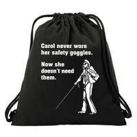 Carol Safety Goggles Funny Science T Chemistry Drawstring Bag