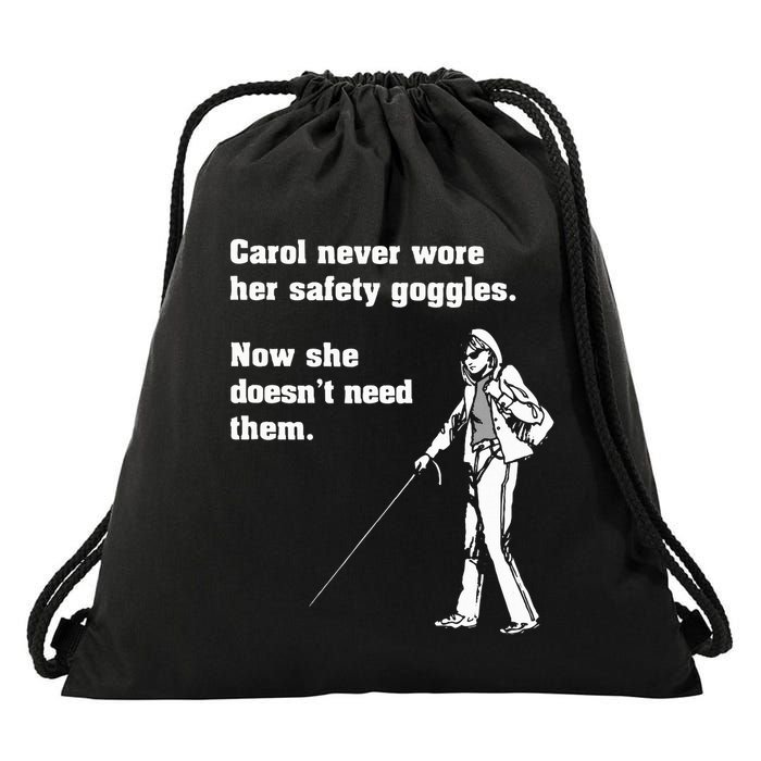 Carol Safety Goggles Funny Science T Chemistry Drawstring Bag