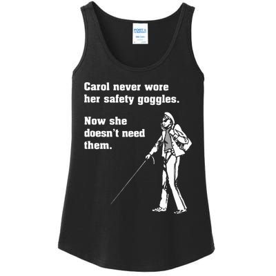 Carol Safety Goggles Funny Science T Chemistry Ladies Essential Tank