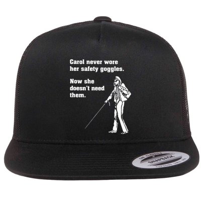 Carol Safety Goggles Funny Science T Chemistry Flatbill Hat