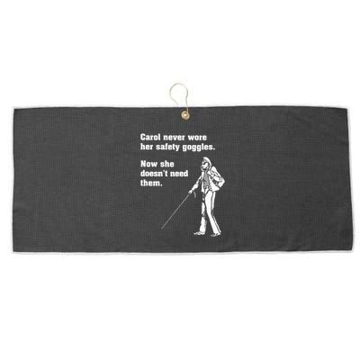 Carol Safety Goggles Funny Science T Chemistry Large Microfiber Waffle Golf Towel