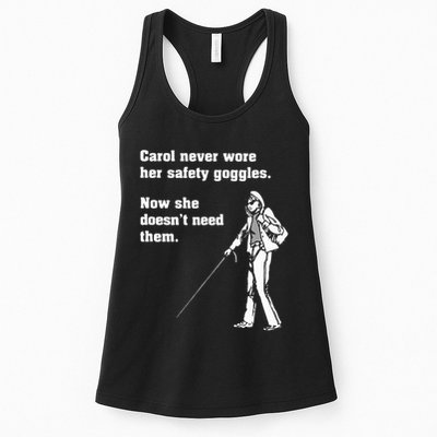 Carol Safety Goggles Funny Science T Chemistry Womens Tank Top