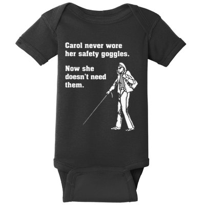 Carol Safety Goggles Funny Science T Chemistry Baby Bodysuit