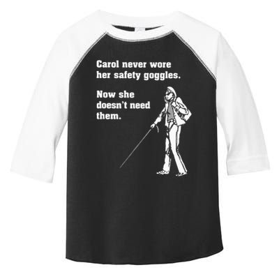 Carol Safety Goggles Funny Science T Chemistry Toddler Fine Jersey T-Shirt