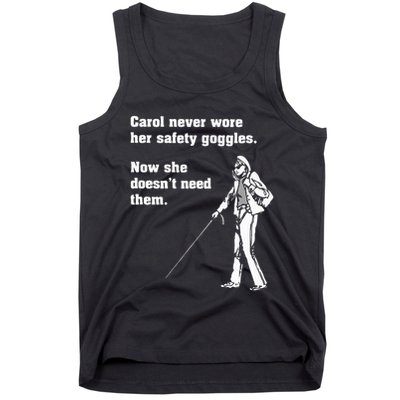 Carol Safety Goggles Funny Science T Chemistry Tank Top