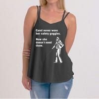 Carol Safety Goggles Funny Science T Chemistry Women's Strappy Tank