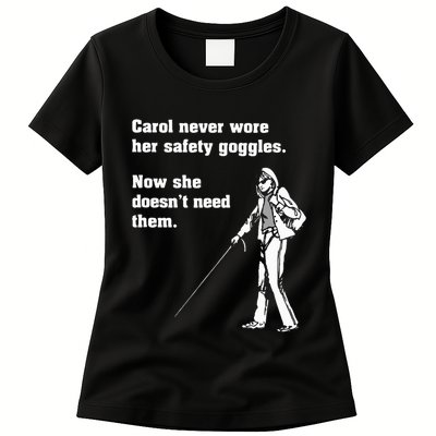 Carol Safety Goggles Funny Science T Chemistry Womens T-Shirt