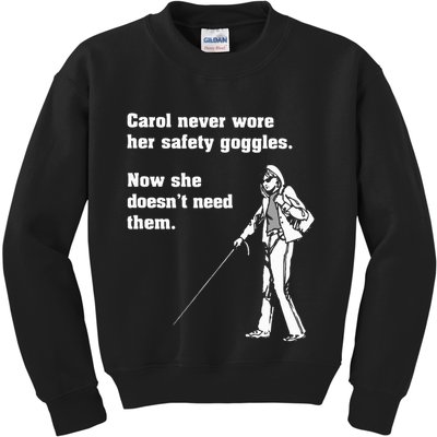 Carol Safety Goggles Funny Science T Chemistry Kids Sweatshirt