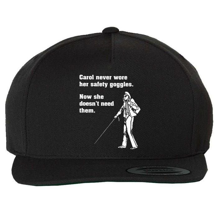 Carol Safety Goggles Funny Science T Chemistry Wool Snapback Cap
