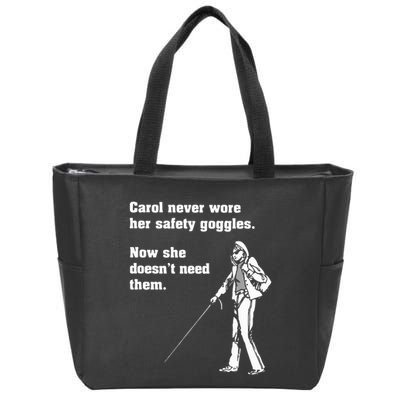 Carol Safety Goggles Funny Science T Chemistry Zip Tote Bag