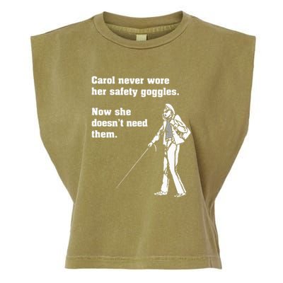 Carol Safety Goggles Funny Science T Chemistry Garment-Dyed Women's Muscle Tee