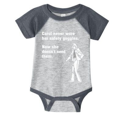 Carol Safety Goggles Funny Science T Chemistry Infant Baby Jersey Bodysuit